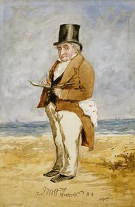Ganzkörperporträt von Joseph Mallord William Turner, 1849 von Charles Martin