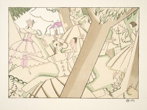 Les Quatre Coins, aus Sports & Divertissements, veröffentlicht 1914 von Charles Martin