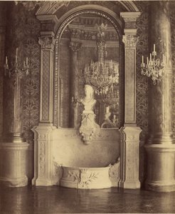Innenansicht eines Palastes, wahrscheinlich das Hôtel de Ville, Paris von Charles Marville