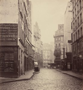 Rue des Lombards, von der rue des Lavandières Sainte-Opportune von Charles Marville