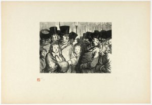 Boulevard du Temple um Mitternacht, aus Tirage Unique de Trente-Six Bois von Charles Maurand