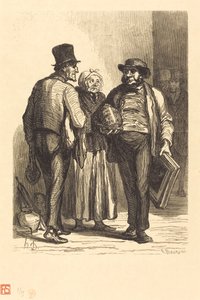 Das Hotel der Auktionatoren: Die Händler von Charles Maurand after Honoré Daumier