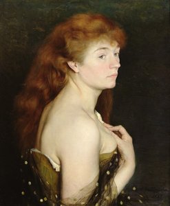 Porträt einer jungen rothaarigen Frau, 1889