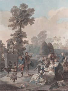 Le Tambourin, 1788-94 von Charles Melchior Descourtis