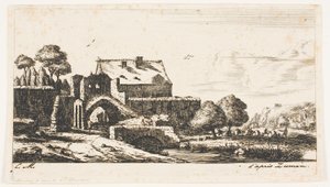 Eine Wassermühle in der Nähe von Saint-Denis von Charles Meryon