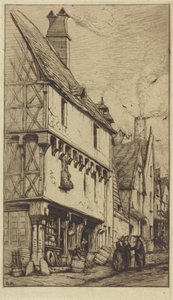 Altes Haus in Bourges, manchmal "Das Musikerhaus" genannt von Charles Meryon