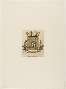 Wappen Symbolisch für die Stadt Paris von Charles Meryon