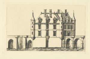 Schloss Chenonceau von Charles Meryon