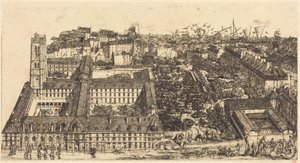 Collège Henri IV, Paris, oder Lycée Napoléon von Charles Meryon