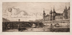 Radierungen von Paris: Die Wechselbrücke