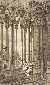 Galerie, Notre-Dame Kathedrale, Paris, 1853