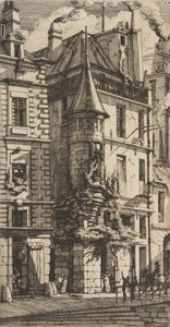Haus mit einem Turm, rue de la Tixeranderie, Paris, 1852