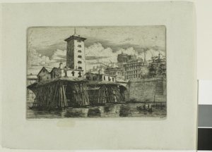 La Pompe Notre-Dame, Paris von Charles Meryon