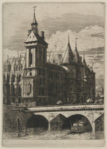 Der Uhrturm, Paris von Charles Meryon