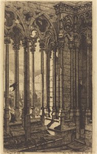 La galerie Notre-Dame, Paris von Charles Meryon