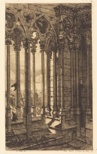 La galerie Notre-Dame, Paris von Charles Meryon