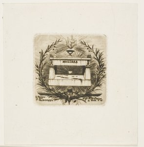 Molières Grab, Friedhof Père-Lachaise, Paris von Charles Meryon