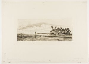 Ozeanien: Angeln, nahe Inseln mit Palmen in der Uea- oder Wallis-Gruppe, 1845