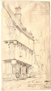 Altes Haus in Bourges: "La Maison du Musicien" von Charles Meryon