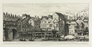 Teil der Stadt Paris am Ende des siebzehnten Jahrhunderts von Charles Meryon