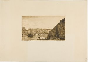 Pont-au-Change, Paris, um 1784 von Charles Meryon