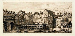 Pforte der Stadt gegen Ende des XVII. Jahrhunderts, Paris von Charles Meryon