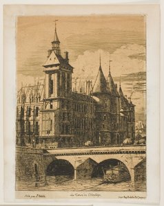 Der Uhrturm, Paris von Charles Meryon