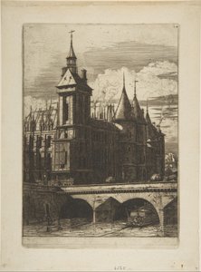 Der Uhrturm, Paris von Charles Meryon