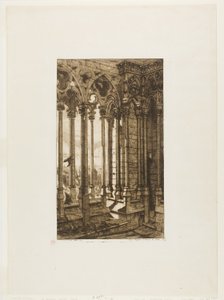 Die Galerie von Notre-Dame, Paris von Charles Meryon