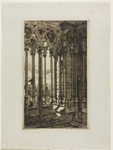 Die Galerie von Notre-Dame, Paris von Charles Meryon