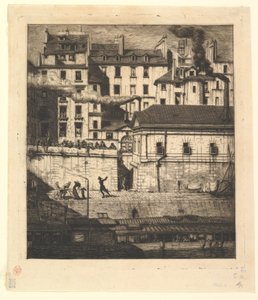 Das Leichenschauhaus, Paris von Charles Meryon