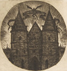 Das alte Tor des Palais de Justice, Paris, 1854