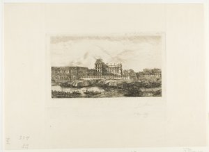 Der alte Louvre, Paris, 1651 von Charles Meryon