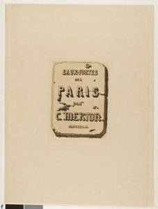 Titelseite zu Eaux-Fortes sur Paris