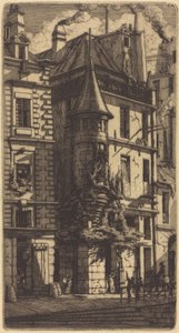 Haus mit einem Turm, Weberstraße, Paris