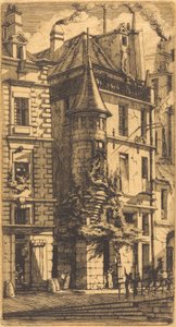 Tourelle de la Rue de la Tixéranderie, Paris (Haus mit einem Turm, Weberstraße, Paris)