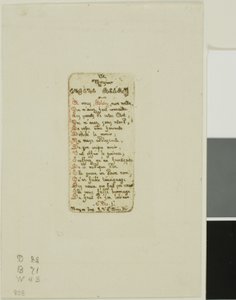 Eugène Bléry gewidmete Verse, Nr. 1 von Charles Meryon