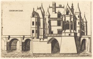 Schloss Chenonceau, 2. Platte von Charles Meryon after Jacques Androuet Ducerceau I