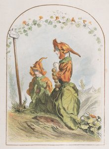 Kapuzinerkresse, aus Les Fleurs Animées, 1820-70