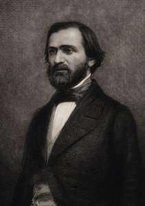 Porträt des Komponisten Giuseppe Verdi 1813-1901 von Charles Michel Geoffroy