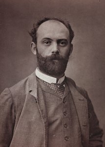 Album Artistique et Biographique, 6. Jahrgang, Salon 1885; Porträt des französischen Malers Ernest Bordes (1852-1914)
