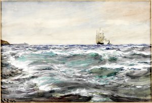 Raues Wasser auf der Bar