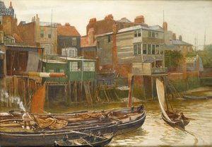 Die Themse bei Cold Harbour, Blackwall, 1896