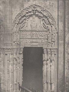 Kathedrale von Chartres, Westseite, rechte Seitenpforte, 12. Jahrhundert..., ca. 1857 von Charles Nègre