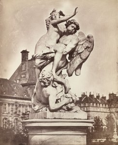 Statue des Tuileries: G. Marsy und A. Flamen: Boreas entführt Orythie von Charles Nègre