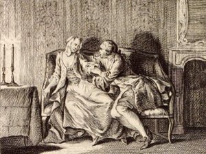 Das Gebet des heiligen Julian von Charles Nicolas Cochin