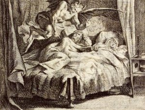 Der Ring von Hans Carvel von Charles Nicolas Cochin