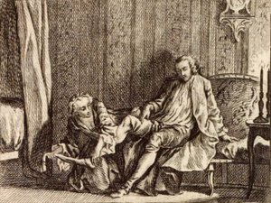 Die verliebte Kurtisane von Charles Nicolas Cochin