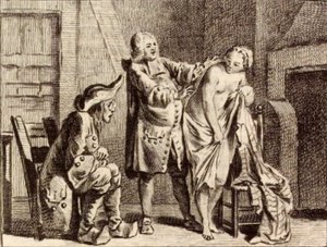 Die Stute des Kumpels Pierre von Charles Nicolas Cochin