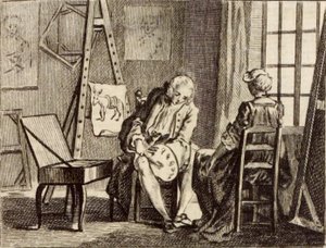 Der Packsattel von Charles Nicolas Cochin